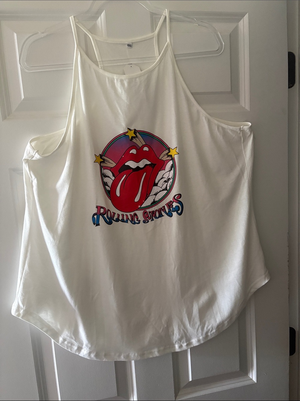 Rolling Stones Graphic White Tank Top